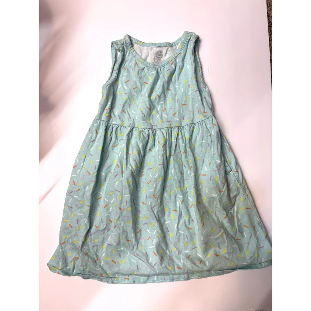 Wonder Nation The Childrens Place Girls 4T-5T Summer Dress Lot Daisy Leopard